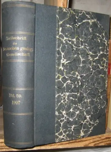 Zeitschrift der Deutschen Geologischen Gesellschaft.   Johannes Uhling / J. Martin / Emil Werth / W. Koehne / Ewald Wüst / Hermann Eisele /.. 