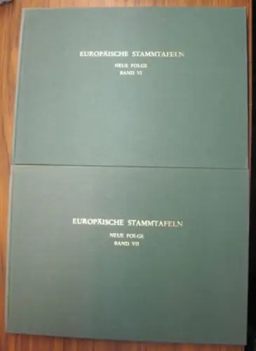 Schwennicke, Detlev (Hrsg.): Familien des Alten Lotharingien. Bände I und II komplett. (= Europäische Stammtafeln. Stammtafeln zur Geschichte der europäischen Staaten. Neue Folge: Band VI UND Band VII). 
