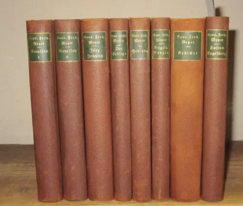 Meyer, Conrad Ferdinand: Sämtöiche Werke. 9 Bände in 8 Büchern. Es liegen vor: Novellen 1:  Das Amulett / Der Schuß von der Kanzel /.. 