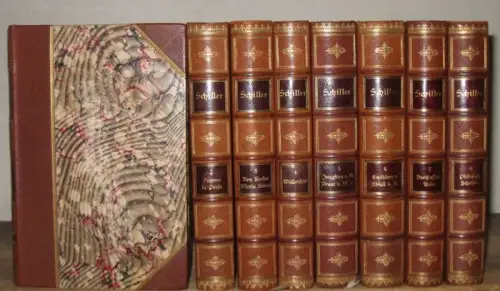 Schiller, Friedrich / Ludwig Bellermann (Hrsg.): Schillers Werke : Bände 1   8 [von 14]. Kritisch durchsehene und erläuterte Ausgabe. U.a. enthalten: Gedichte, Dramen.. 