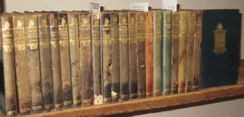 Conrad, Joseph - Ford M. Hueffer: The Works Of Joseph Conrad, 22 [Of 26] Volumes: 1) The Inheritors 2) Tales Of Unrest 3) Twixt Land And Sea 4) The Rescue 5) A Personal Record 6) Within The Tides 7) The Mirror Of The Sea 8) Nostromo 9)  An Outcast Of The 