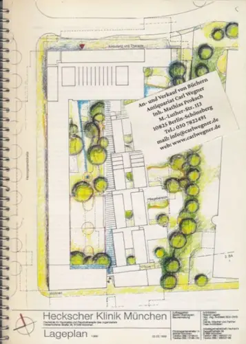 Lagally, Roland / Heinle, Wischer und Partner in Berlin: Neubau für die Heckscher-Klinik für Kinder- und Jugendpsychiatrie in München-Giesing. - signiert von Roland Lagally und Edzard Schultz!. 