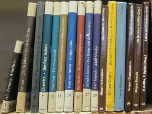 Berlinische Reminiszenzen.   Erich Böhl, Wilhelm Schoof, Werner Schwipps, Ingeborg Drewitz, Ernst Pett, Ilse Nicolas, Hans von Arnim, Alfred Grunow, Karl Kupisch, Jürgen Schmädeke.. 