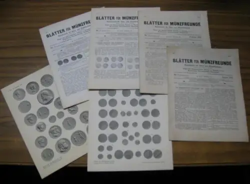 Blätter für Münzfreunde.   E. G. Gersdorf (Begründer).   H. Buchenau (Hrsg. Ab 1899).   Julius Erbstein (Hrsg. Bis 1897).. 