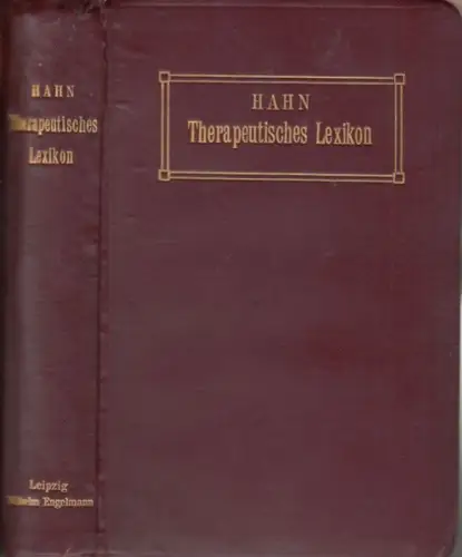 Hahn, J: Therapeutisches Lexikon. 