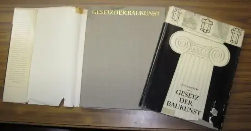 Schubert, Otto: Gesetz der Baukunst. Komplett in 2 Bänden: Textband und Bildband. 
