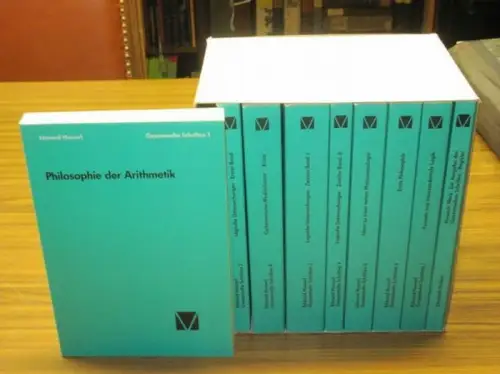 Husserl, Edmund und Elisabeth Ströker (Hrsg.): Gesammelte Schriften (vollständig in 8 Bänden + Zusatzband). Band 1: Philosophie der Arithmetik; Band 2: Logische Untersuchungen 1; Band.. 