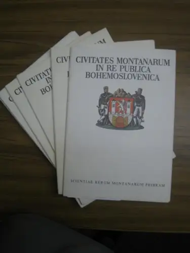 Caka, Jan (Bilder) / Schenk, Jiri (Text).   heraldické kresby Jana Cáky s pruvodním slovem dr. in. Jirího Schenka. Vyd. komitét symposia Hornická Príbram.. 