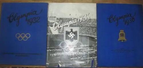 Olympia / Olympiade.   Cigaretten Bilderdienst / Walter Richter u. a: Die Olympischen Spiele. 3 Bände der Jahre 1932 und 1936: Die Olympischen Spiele.. 