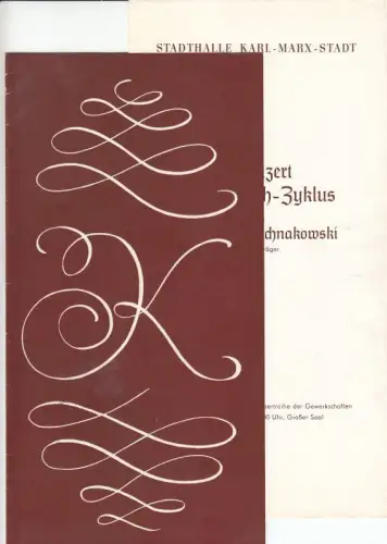Programmheft zu: 2. Konzert Orgel-Bach-Zyklus. Solist: Andreas Buschnakowsky