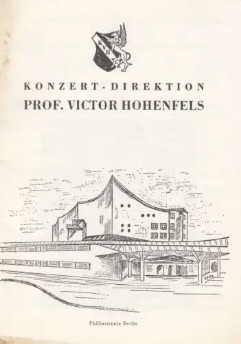 Programmheft zum Konzert: Beethovens Meisterwerke. 3. Konzert, Serie G, Sinfonie Orchester Berlin, Philharmonie: Sonntag, 12. April 1981