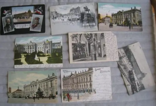 Berlin.   historische Postkarten / Ansichtskarten.   Familie Lorenz in Königsberg und Berlin: Berlin: Konvolut mit 8 Ansichtskarten.   Motive: Königliches Schloß.. 