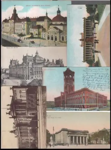 Berlin.   historische Postkarten / Ansichtskarten.   Familie Lorenz in Königsberg und Berlin: Berlin: Konvolut mit 6 Ansichtskarten.   Motive: Akademie der.. 