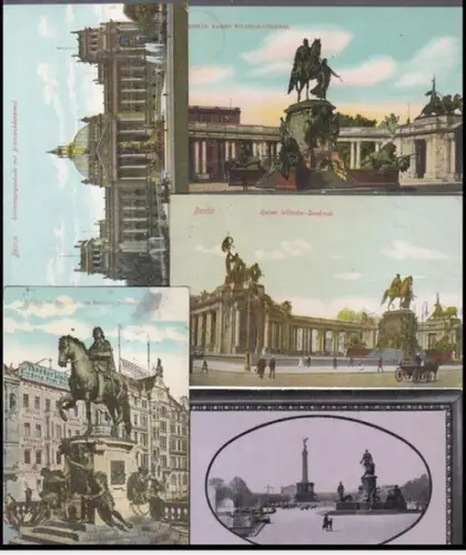 Berlin.   historische Postkarten / Ansichtskarten.   Familie Lorenz in Königsberg und Berlin: Berlin: Konvolut mit 5 Ansichtskarten.   Motive: Reichstagsgebäude mit.. 