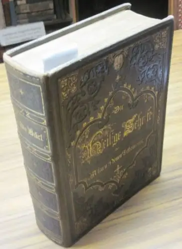 Bibel.- Martin Luther: Die Bibel oder die Heilige Schrift des Alten und Neuen Testaments nach der deutschen Uebersetzung von Dr. Martin Luther. Mit Holzschnitten nach Zeichnungen der ersten Künstler Deutschlands. 