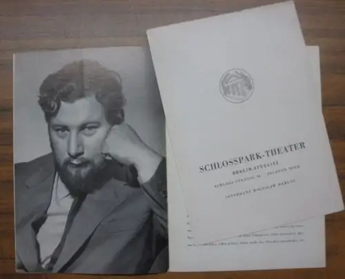 Schlosspark-Theater Berlin. - Boleslaw Barlog (Intendanz). - Ustinov, Peter: Programmheft zu: Endspurt. Spielzeit  1962/1963, Heft 108. Ein biographisches Abenteuer in drei Akten von Peter Ustinov. - Inszenierung: Harry Meyen. Mit u. a.: Martin Held, Eva-