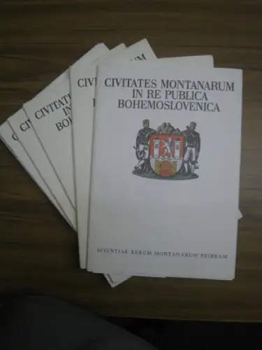 Caka, Jan (Bilder) / Schenk, Jiri (Text).   heraldické kresby Jana Cáky s pruvodním slovem dr. in. Jirího Schenka. Vyd. komitét symposia Hornická Príbram.. 