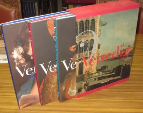 Venedig. - Vircondelet, Alain (Hrsg.): Venedig (3 Bände im Schuber). Band 1: Die Kunst zu leben / Band 2: Kunst und Architektur / Band 3: Venedig und seine Geschichte. 