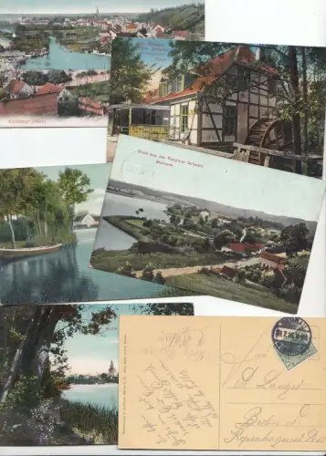 Brandenburg Konvolut mit 9 Postkarten.   Motive: Kalkberge (Mark) / Bad Buckow (Märk. Schweiz): Pritzhagener Mühle / Gruss aus der Ruppiner Schweiz: Binenwalde /.. 