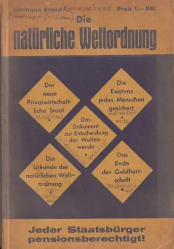 Brand, Hermann: Die natürliche Weltordnung. 