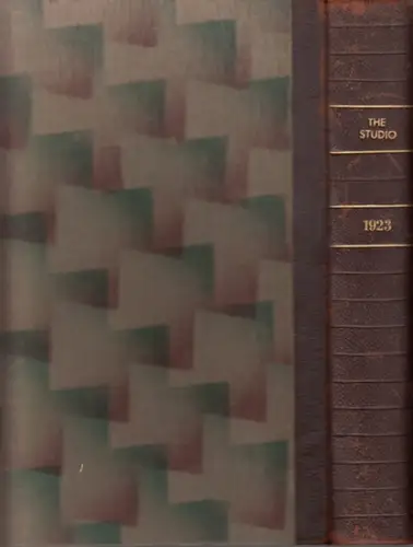 Studio, The. - Holme, Geoffrey: The Studio -  A Magazine of Fine and Applied Art. Uncomplete volume LXXXV and LXXXVI. The book contains: No. 359, February 1923 page 63 - 120 / No. 361, April 1923, pages 183 - 360 / No. 366 - 369, September - December 1923