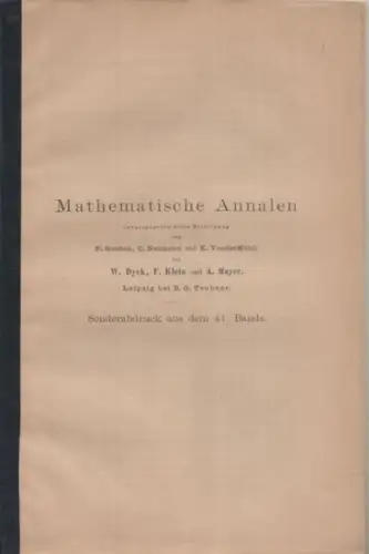 Ritter, Ernst: Die eindeutigen automorphen Formen vom Geschlecht Null, eine Revision und Erweiterung der Poincare ' schen Sätze.  Sonderabdruck aus: Mathematische Annalen, Band 41.. 