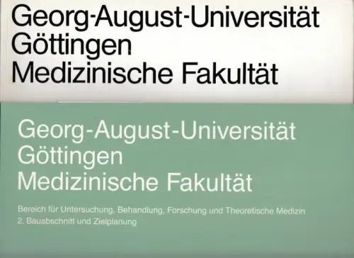 Heinle, Wischer & Partner, Freie Architekten (Hrsg.)   Eckhard Feige, Gert Teuffel u.a. (Red.): Georg August Universität Göttingen   Medizinische Fakultät. Bereich für.. 