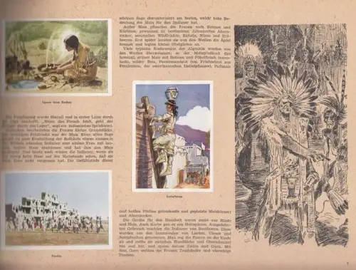 Indianerland. Bildsammelwerk über die Geschichte und das Leben der Indianer, sowie die Abenteuer von Flying Jack und Bill Rocky. Zusammengestellt von Rolf Sandor unter Mitarbeit.. 