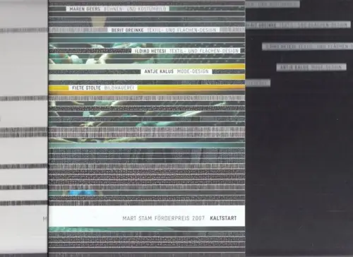 Mart Stam Gesellschaft Berlin   Lena Panzlau u.a. (Hrsg.): Mart Stam Förderpreis 2007: Kaltstart.  6 Hefte im Schuber: 1) Kaltstart (Heft zur Ausstellung).. 