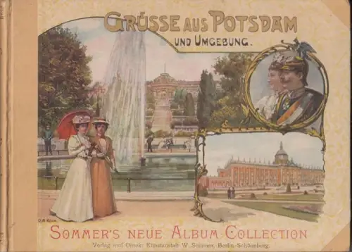 Potsdam.- W.O. Link (Fotos / N. Becher (Text): Grüsse ( Grüße ) aus Potsdam und Umgebung in Bild und Wort. 