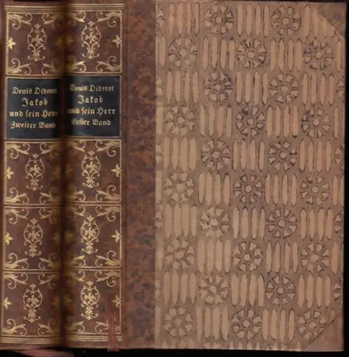Diderot, Denis. - unter Zugrundelegung der Myliusschen Uebersetzung zum erstenmal vollständig herausgegeben von Hanns Floerke: Jakob und sein Herr. Komplett in 2 Bänden ( = Die Bücher der Abtei Thelem, Siebter Band ). 