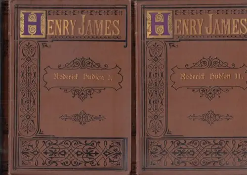 James jun., Henry - Moritz Busch (Übers.): Roderick Hudson - Roman. Erster und zweiter Theil in 2 Bänden. (= Amerikanische Novellisten, dritter Band, erster und zweiter Teil). 