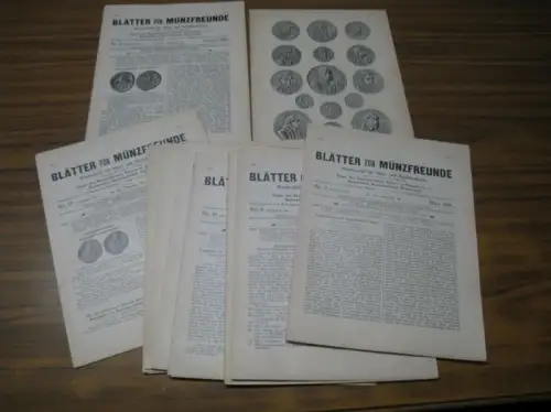 Blätter für Münzfreunde.   E. G. Gersdorf (Begründer).   H. Buchenau (Hrsg. Ab 1899).   Julius Erbstein (Hrsg. Bis 1897).. 