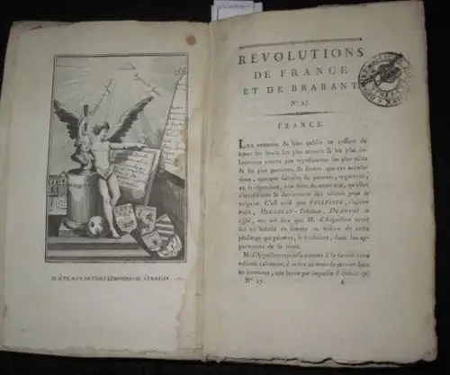 Desmoulins, Camille: Recueil de 11 numéros complets: No. 27, 28, 29, 30, 31, 32, 33, 34 et 36, 37, 38. (= Oeuvres III?). 