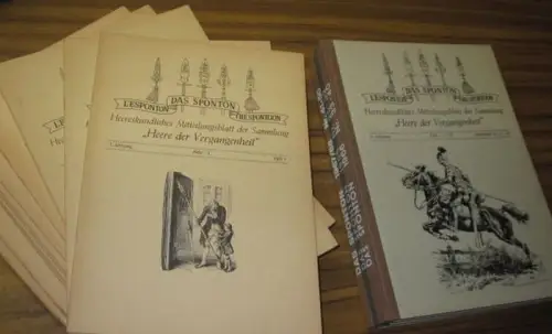 Das Sponton ( L' Esponton - The Spontoon) - Heereskundliches Mitteilungsblatt der Sammlung ' Heere der Vergangenheit '.  Komplette Reihe Hefte 1 - 50, 1961 - 1968, 1. - 8. Jahrgang (mehr nicht erschienen). Hefte, Doppel- und Mehrfachhefte sowie Jahrgangsb