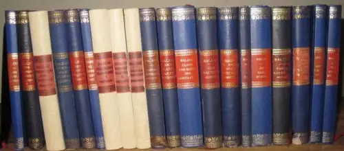 Balzac, Honore de: Konvolut der Gesammelte Werke, bestehend aus 19 (von 40) Bänden in 20 Büchern. Es liegen vor: 1. Eine dunkle Geschichte / 2.. 