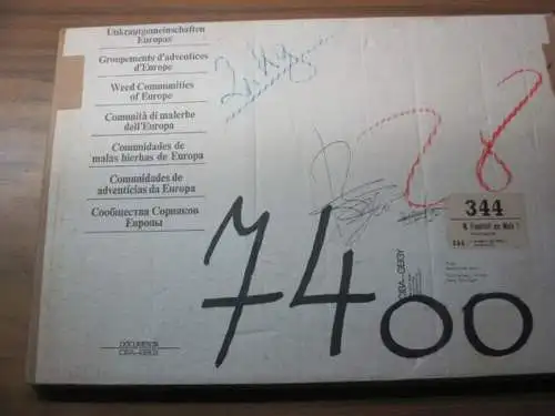 CIBA GEIGY.   Häfliger (Häflicher), E. / Brun   Hool, J: Unkrautgemeinschaften Europas. 24 mehrfarbige Foto Tafeln, Erläuterungsheft, Glossarium und Appendix Sociologica. /.. 