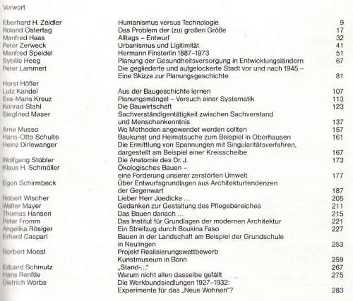Joedicke, Jürgen - Egon Schirmbeck (Hrsg.) - Klaus Rieger, Jürgen Singer (Red.): Über Grundlagen der modernen Architektur - Berichte und Meinungen für Jürgen Joedicke zum 26. Juni 1985. 