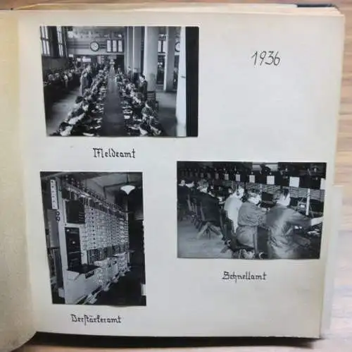 Privates FotoAlbum. Aus dem Inhalt: Fernmeldeturm Schäferberg Berlin / Fernamt Berlin 1936
