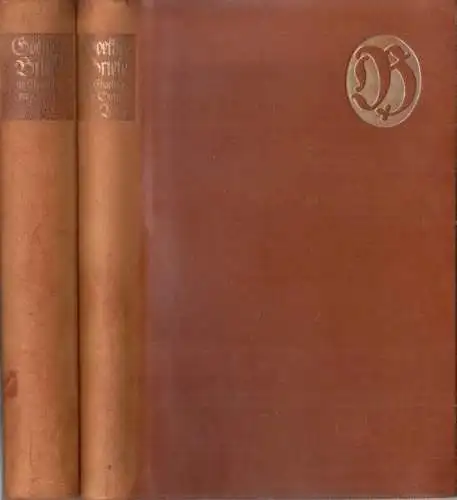 Goethes Briefe an Charlotte von Stein - 2 Bände - Erster und zweiter Band [komplett]