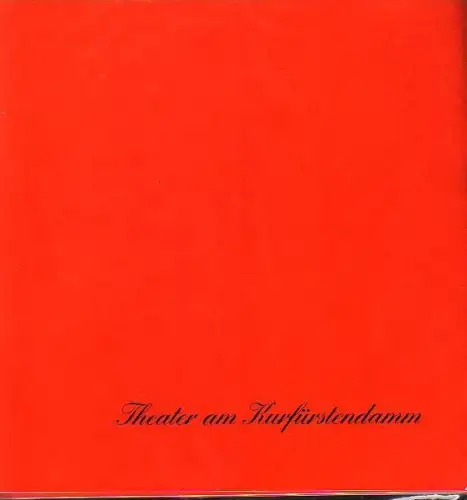Programmhefte der Komödie am Kurfürstensdamm. Spielzeit 1992 / 1993. Konvolut aus 3 Heften