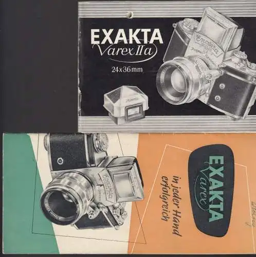 Konvolut mit 2 Titeln: Exakta Varex Iia 24x36 mm / Exakta Varex - in jeder Hand erfolgreich
