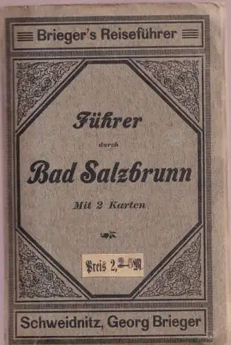 Brieger: Führer durch Bad Salzbrunn [Szdzawno-Zdrój] und Umgebung nebst einer Karte des Waldenburger Berglandes. 