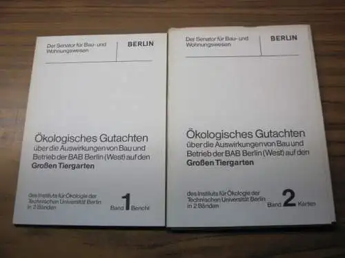 Sukopp, Herbert (Leitung).   Senator für Bau  und Wohnungswesen VIIa in Berlin (hrsg.) / Institut für Ökologie Der TU: Ökologisches Gutachten über die.. 