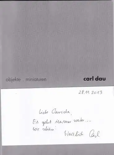 Dau, Carl: objekte . miniaturen - carl dau. 