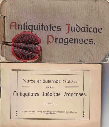 Prag: Antiquitates Judaicae Pragenses. Beiliegend: Kurze erläuternde Notizen. 