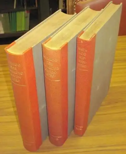 Kippenberg. - Hünich, Fritz Adolf: Katalog der Sammlung Kippenberg. Komplett in 3 Bänden incl. Registerband. Katalog der Sammlung Kippenberg. Goethe-Faust - Alt-Weimar. Zusammengestellt unter Mitwirkung von Fritz Adolf Hünich. 