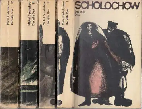 Scholochow, Michail - Olga Halpern-Gabor (Übers.): Der stille Don. Erstes bis viertes Buch, komplett in 4 Bänden. 