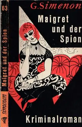 Simenon, Georges: Maigret und der Spion - Kriminalroman (= Simenon-Kriminalromane, Band 63). 