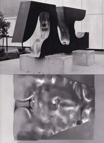 Loth, Wilhelm (1920 - 1993) - Galerie Dorothea van der Koelen: Wilhelm Loth : Konvolut mit Original-Fotografien mit Begleittext, handschriftlicher Brief Loths und Ausstellungsflyer (siehe Beschreibung und Abbildungen). 